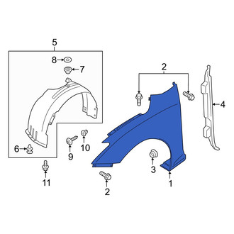 Hyundai OE - Front Left Fender