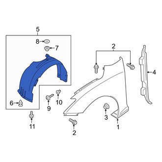 Hyundai OE - Front Right Fender Splash Shield
