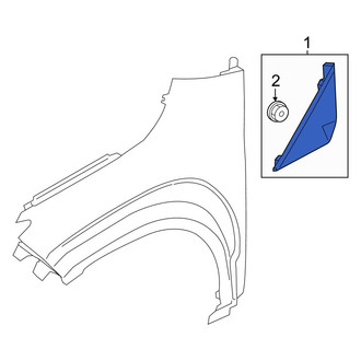 Hyundai OE - Front Right Fender Molding