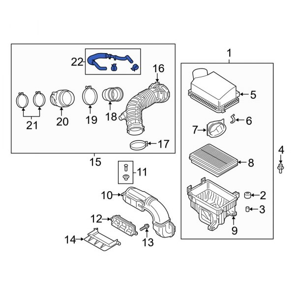 Hyundai OE 267102B780 - PCV Valve Hose