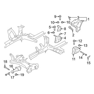 Hyundai OE - Engine / Transaxle - Engine & Transmission Mounting (1.6L)