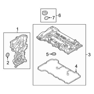 Hyundai OE - Engine / Transaxle - Valve & Timing Covers