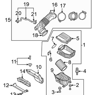 Hyundai OE - Engine / Transaxle - Air Intake