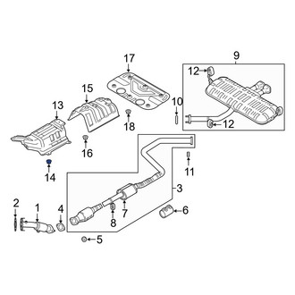 Hyundai OE - Quarter Panel Splash Shield Nut