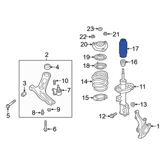 Hyundai OE - Front Suspension Strut Bellows