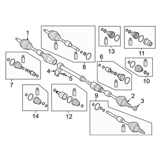 Hyundai OE - Front Suspension - Drive Axles