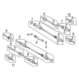 Hyundai OE - Front Suspension - Drive Axles