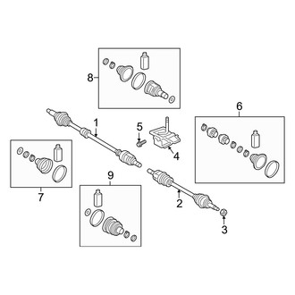 Hyundai OE - Front Suspension - Drive Axles (Base / Premium Automatic Tr)