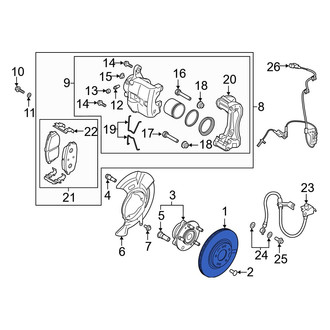 Hyundai OE - Front Disc Brake Rotor