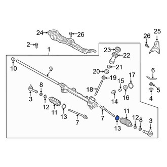 Hyundai OE - Rack and Pinion Bellows Clamp