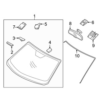 Hyundai OE - Windshield - Reveal Moldings (Base / Premium / Turbo / Turbo R-Spec / Turbo Ultimate)