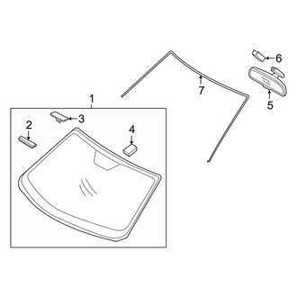 Hyundai OE - Windshield - Reveal Moldings
