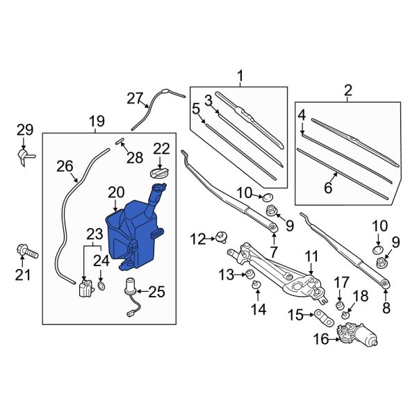 Washer Fluid Reservoir