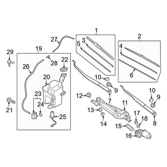 Hyundai OE - Windshield - Wiper & Washer Components