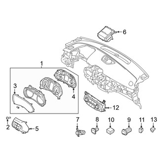 Hyundai OE - Instrument Panel - Cluster & Switches (Base / Premium)