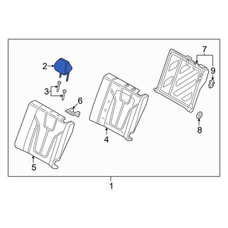 Hyundai OE - Rear Left Headrest