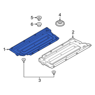 Hyundai OE - Right Floor Pan Splash Shield