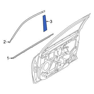 Hyundai OE - Front Left Lower Black Out Tape
