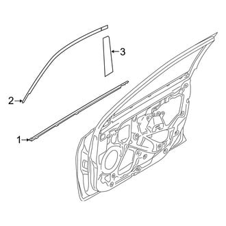 Hyundai OE - Front Door - Exterior Trim