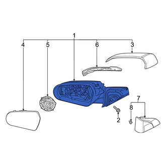 Hyundai OE - Front Left Door Mirror