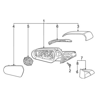 Hyundai OE - Front Door - Outside Mirrors