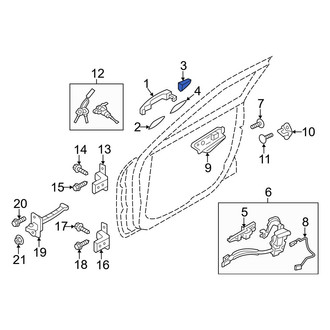 Hyundai OE - Front Left Outer Exterior Door Handle Cover