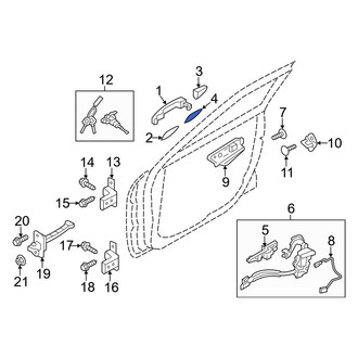 Hyundai OE - Exterior Door Handle Pad