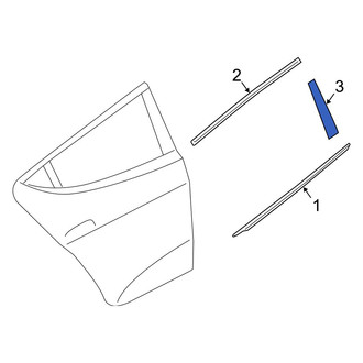 Hyundai OE - Rear Right Lower Black Out Tape