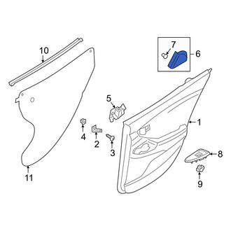 Hyundai OE - Rear Right Door Opening Trim