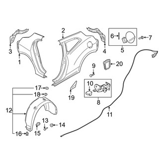 Hyundai OE - Quarter Panel & Components (Base / Premium / Turbo / Turbo R-Spec / Turbo Ultimate)