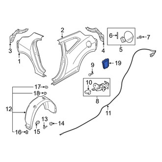 Hyundai OE - Rear Right Quarter Panel Vent