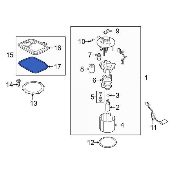 Fuel Tank Access Cover Gasket