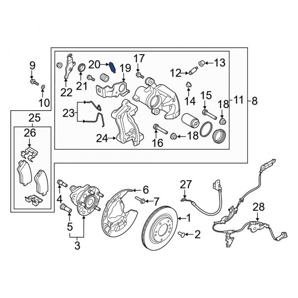 Parking Brake Adjusting Lever Spring