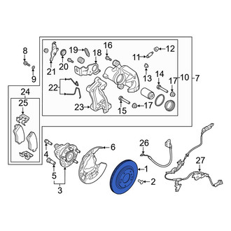 Hyundai OE - Rear Disc Brake Rotor