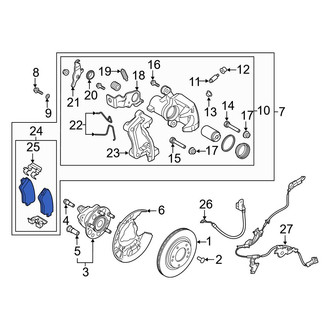 Hyundai OE - Rear Disc Brake Pad Set