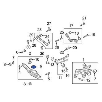 Hyundai OE - Front Forward Suspension Control Arm Bushing