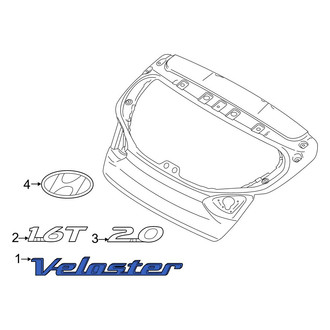Hyundai OE - Rear Hatch Emblem