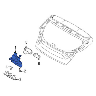 Hyundai OE - Rear Center Liftgate Latch
