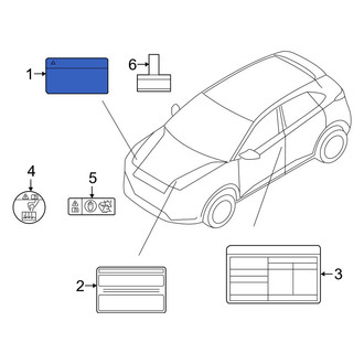 Hyundai OE - A/C System Information Label