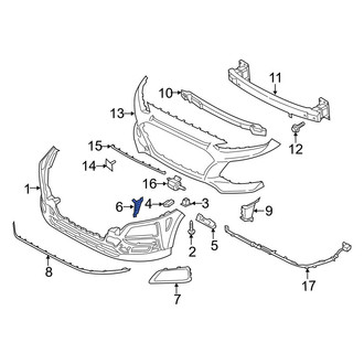 Hyundai OE - Front Right Reflector Panel