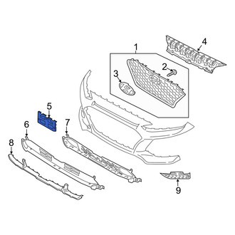 Hyundai OE - Front License Plate Bracket