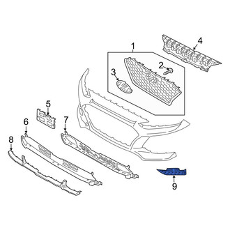 Hyundai OE - Front Right Lower Grille