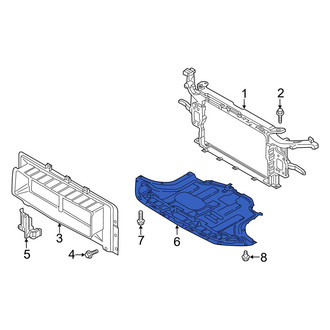 Hyundai OE - Front Radiator Support Splash Shield