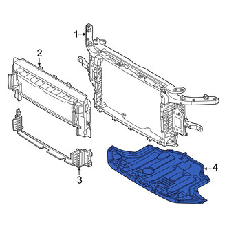Hyundai OE - Front Radiator Support Splash Shield