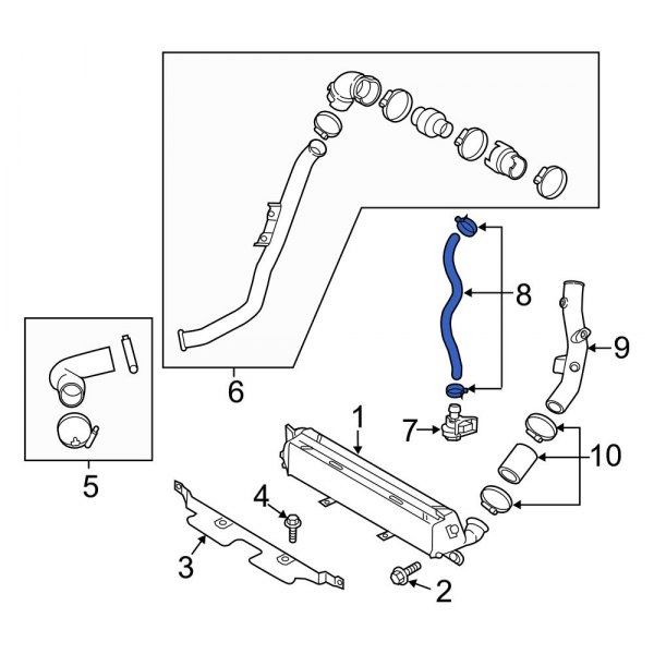 Hyundai OE 282732B760 Turbocharger Intercooler Bypass Valve