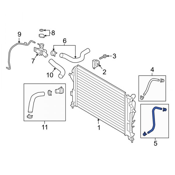 Automatic Transmission Oil Cooler Hose