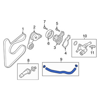 Hyundai OE - Engine Coolant Bypass Hose