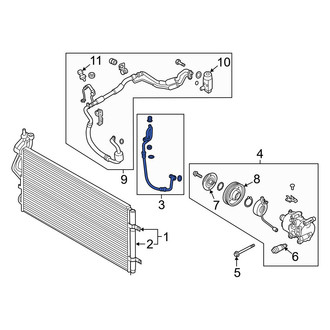 Hyundai OE - A/C Refrigerant Discharge Hose