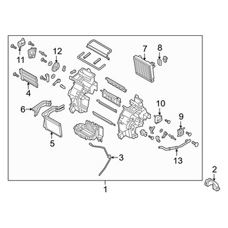 Hyundai OE - Air Conditioner & Heater - Evaporator & Heater Components (W/O Electric Motor)