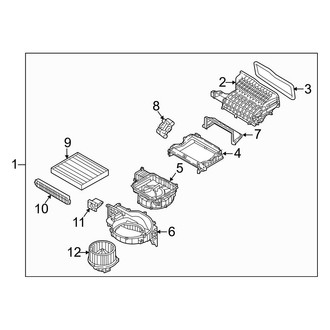 Hyundai OE - Air Conditioner & Heater - Blower Motor & Fan (W/O Electric Motor)